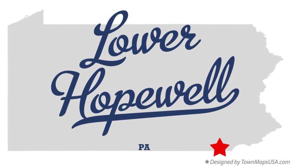Map of Lower Hopewell Pennsylvania PA