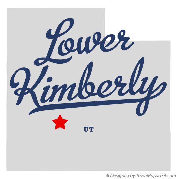 Map of Lower Kimberly Utah UT