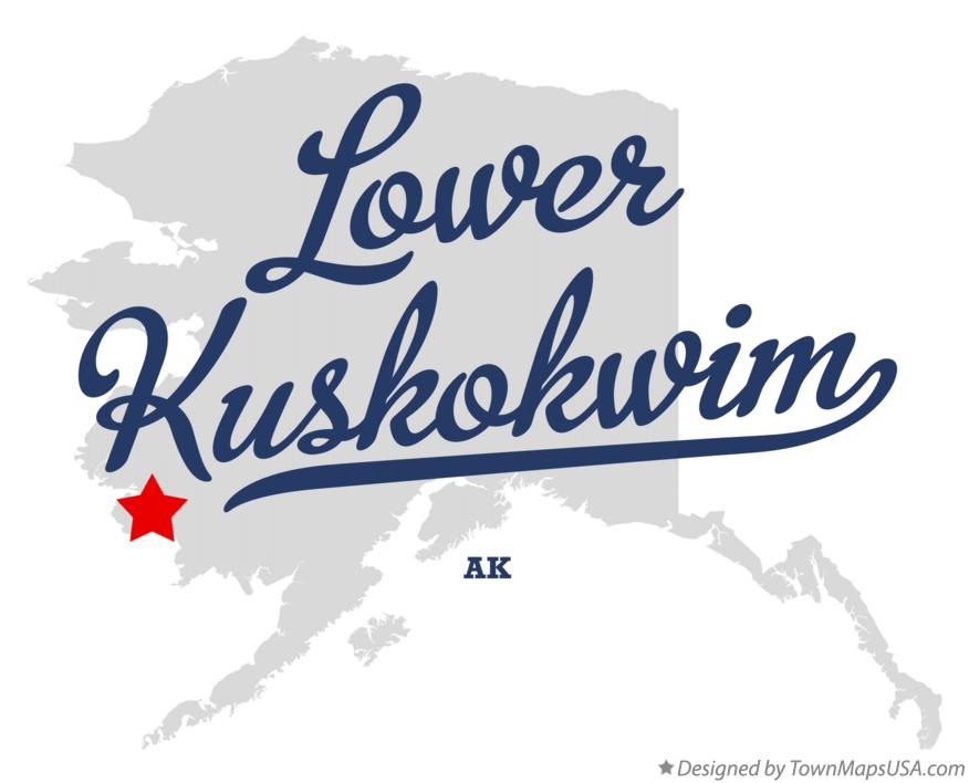 Map of Lower Kuskokwim Alaska AK