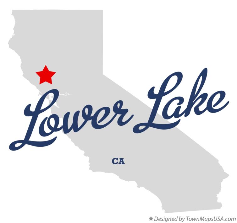 Map of Lower Lake California CA