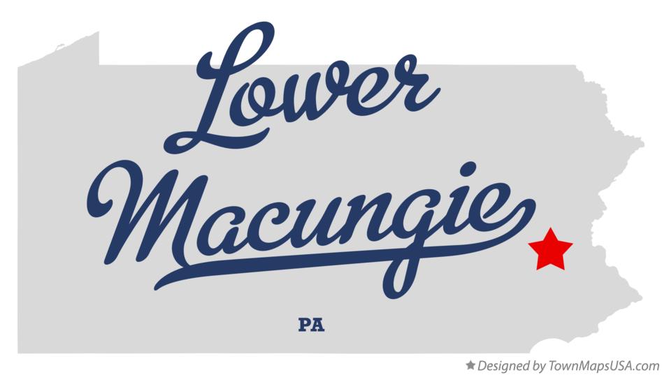 Map of Lower Macungie Pennsylvania PA