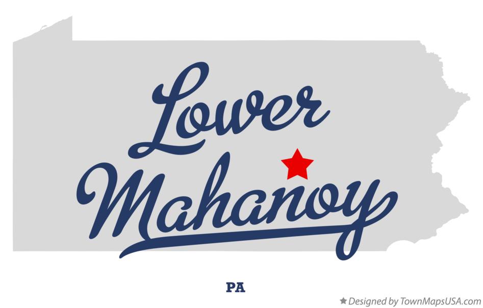 Map of Lower Mahanoy Pennsylvania PA
