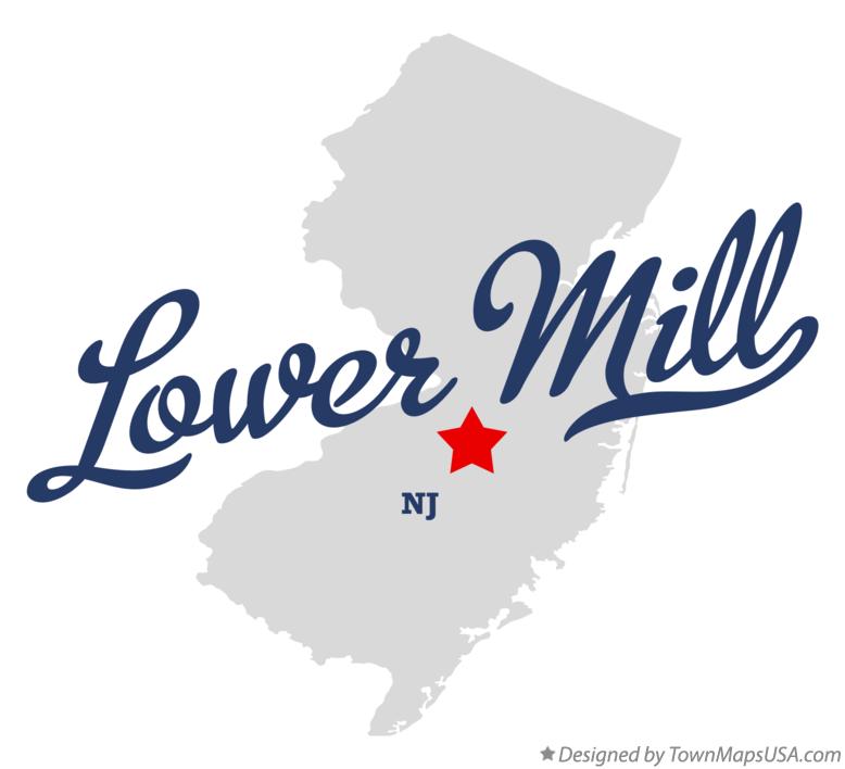 Map of Lower Mill New Jersey NJ