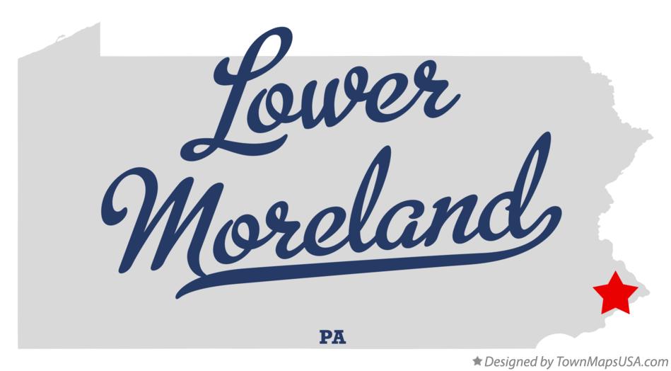 Map of Lower Moreland Pennsylvania PA