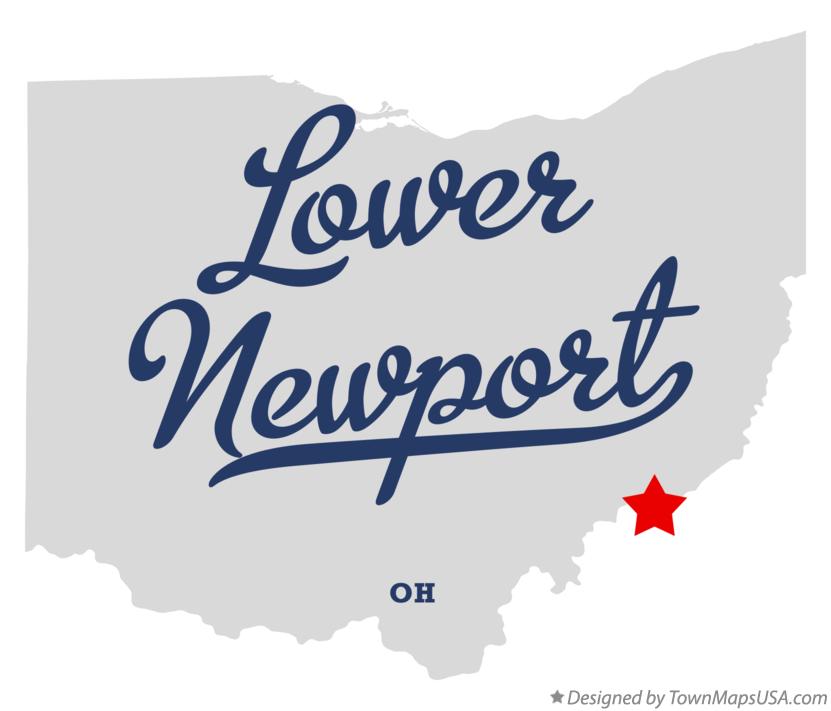 Map of Lower Newport Ohio OH