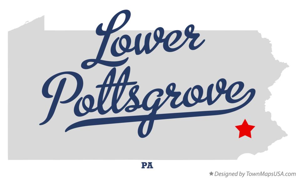 Map of Lower Pottsgrove Pennsylvania PA