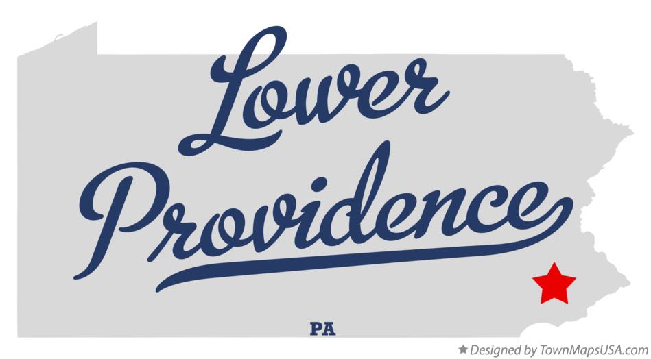 Map of Lower Providence Pennsylvania PA
