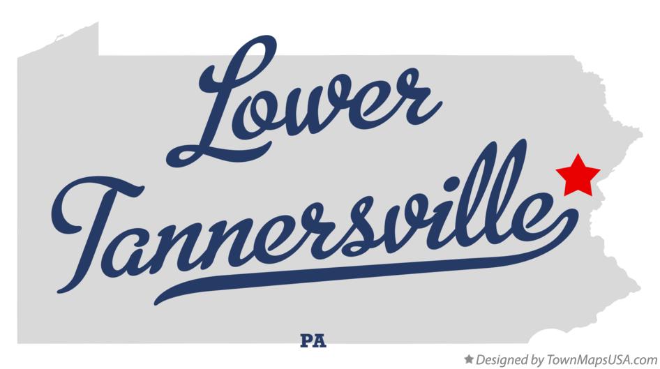 Map of Lower Tannersville Pennsylvania PA