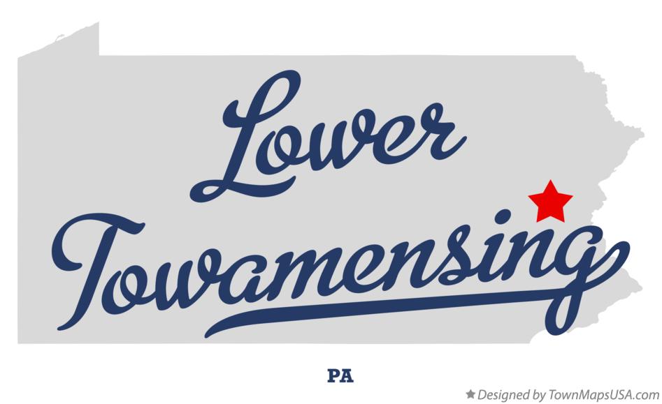 Map of Lower Towamensing Pennsylvania PA
