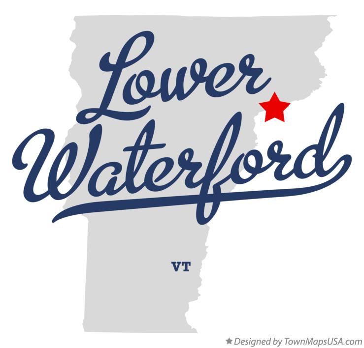Map of Lower Waterford Vermont VT