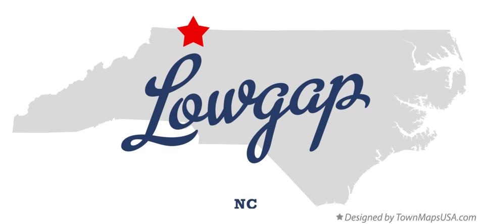 Map of Lowgap North Carolina NC