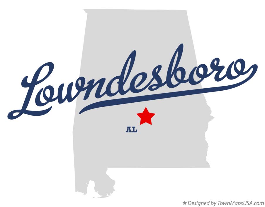 Map of Lowndesboro Alabama AL