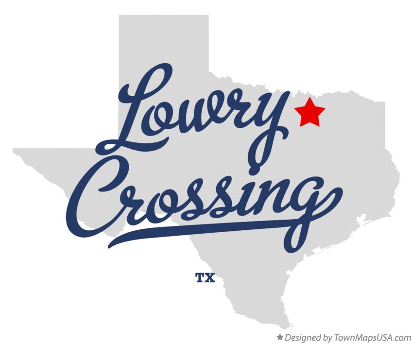 Map of Lowry Crossing Texas TX
