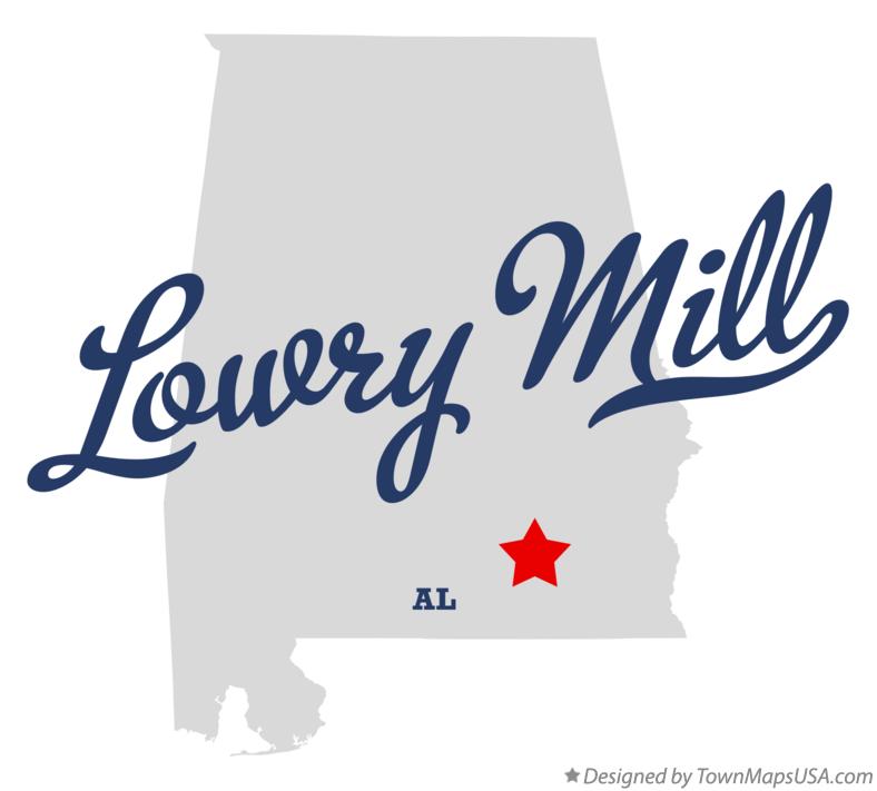 Map of Lowry Mill Alabama AL