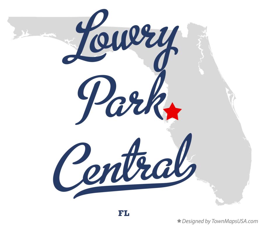 Map of Lowry Park Central Florida FL