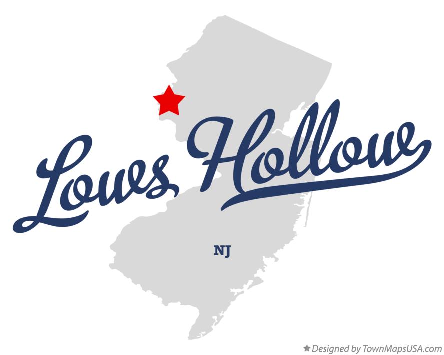 Map of Lows Hollow New Jersey NJ