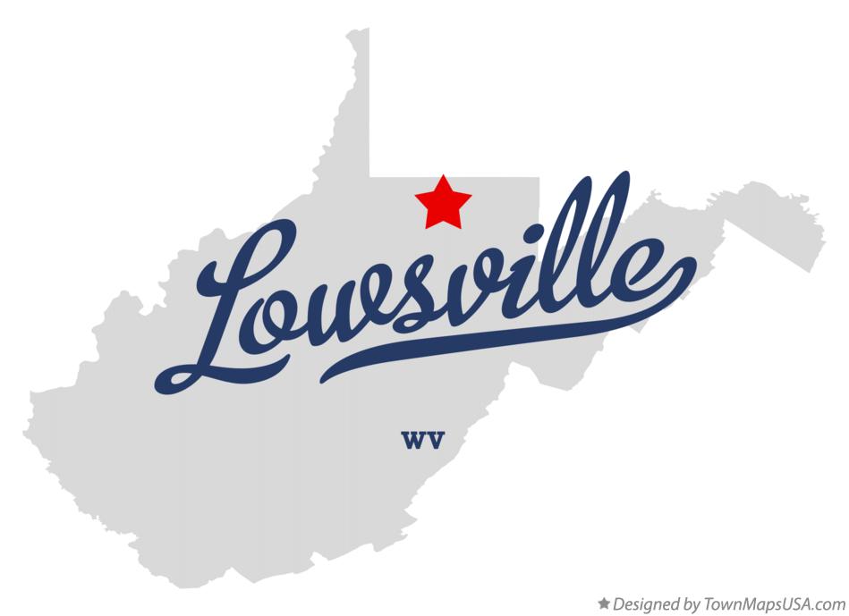 Map of Lowsville West Virginia WV