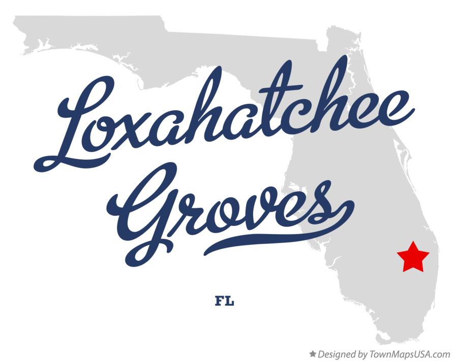 Map of Loxahatchee Groves Florida FL