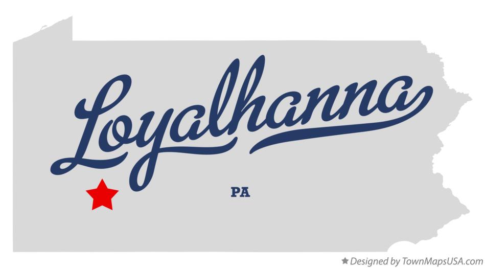 Map of Loyalhanna Pennsylvania PA