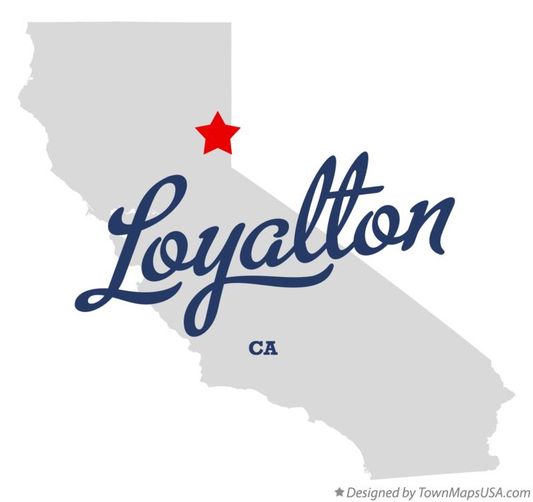 Map of Loyalton California CA