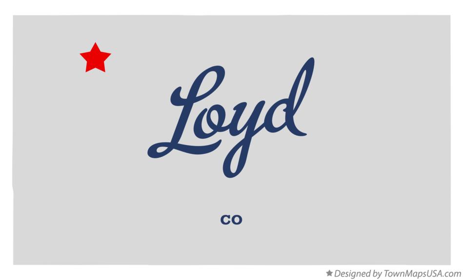 Map of Loyd Colorado CO