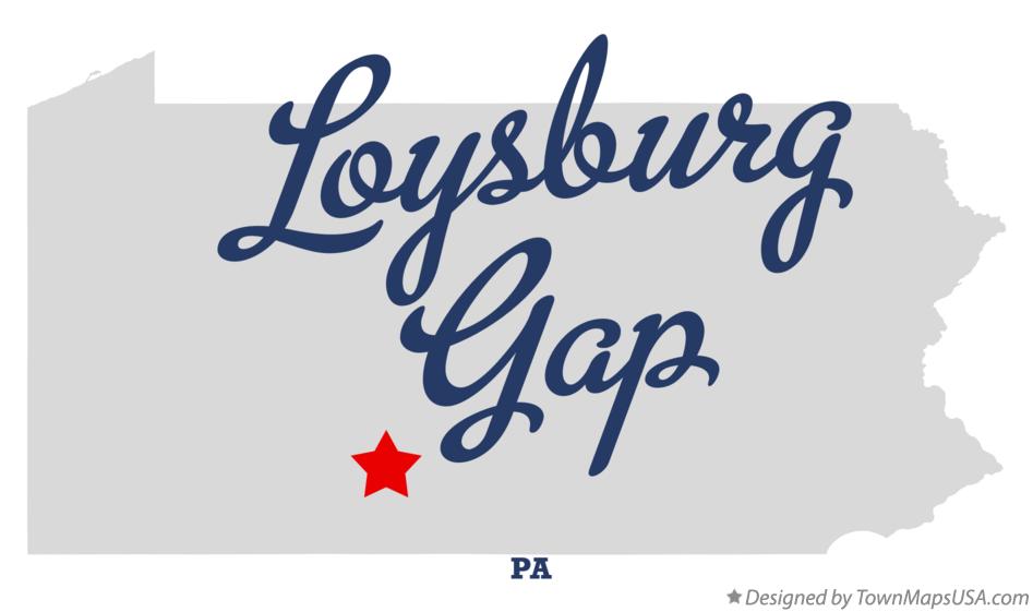 Map of Loysburg Gap Pennsylvania PA