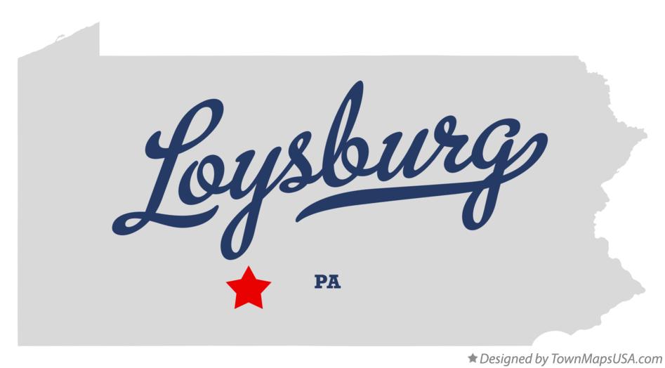 Map of Loysburg Pennsylvania PA