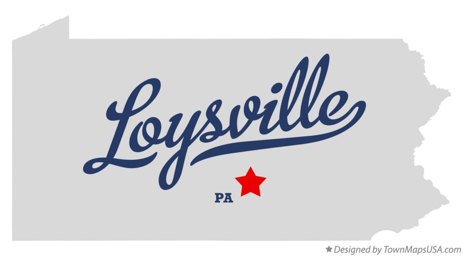 Map of Loysville Pennsylvania PA