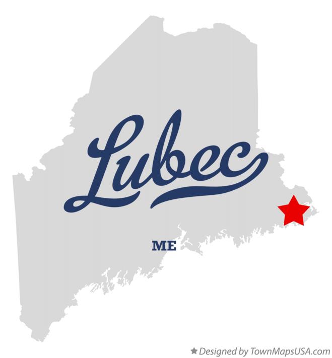 Map of Lubec Maine ME