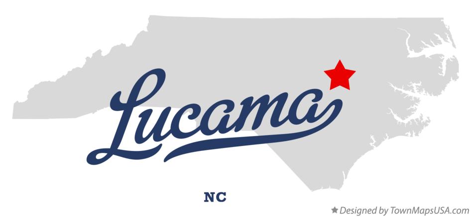 Map of Lucama North Carolina NC
