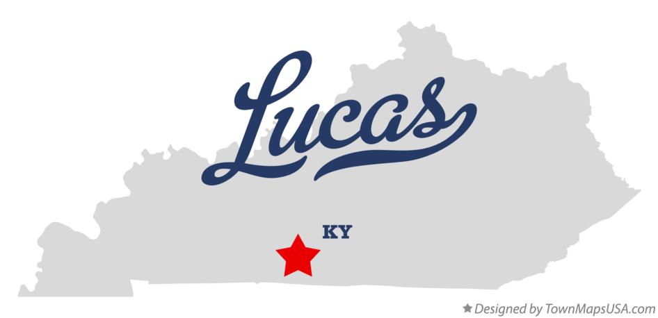 Map of Lucas Kentucky KY