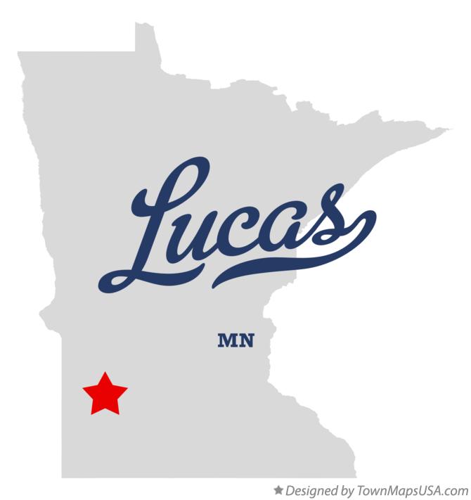 Map of Lucas Minnesota MN