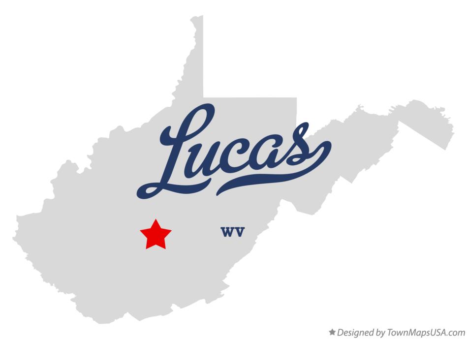Map of Lucas West Virginia WV
