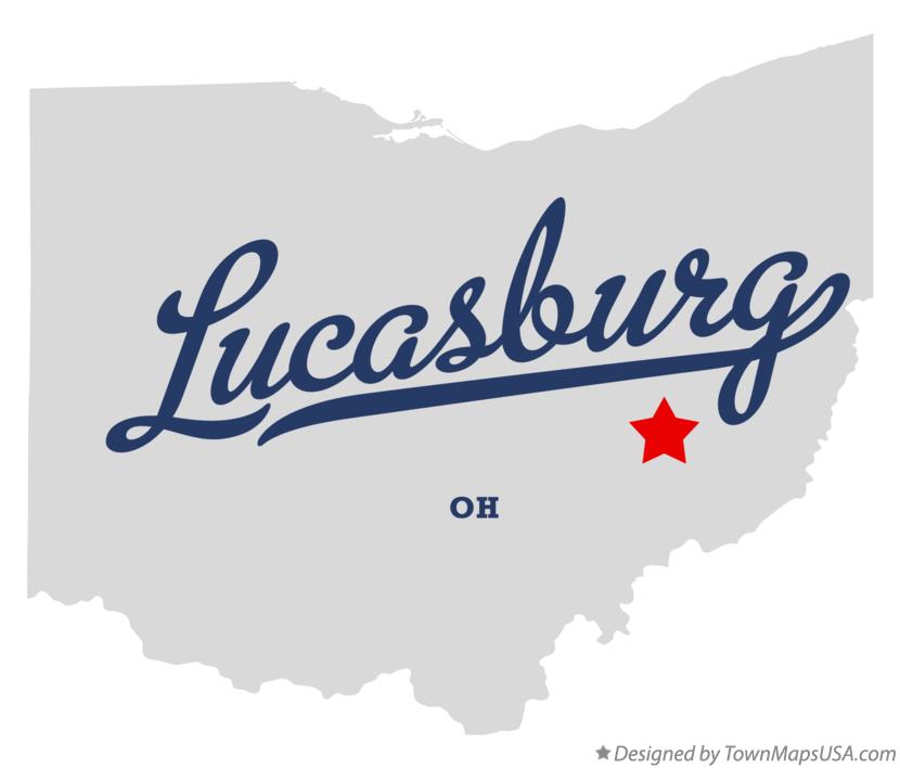 Map of Lucasburg Ohio OH