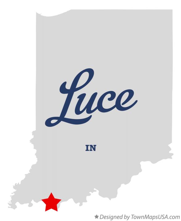 Map of Luce Indiana IN