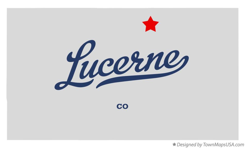 Map of Lucerne Colorado CO