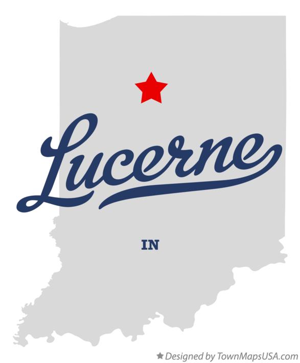 Map of Lucerne Indiana IN