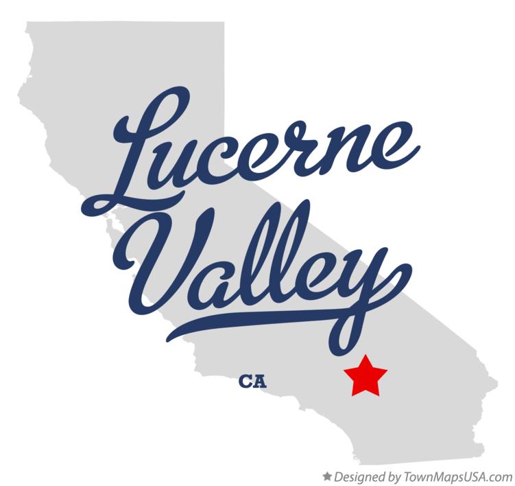 Map of Lucerne Valley California CA