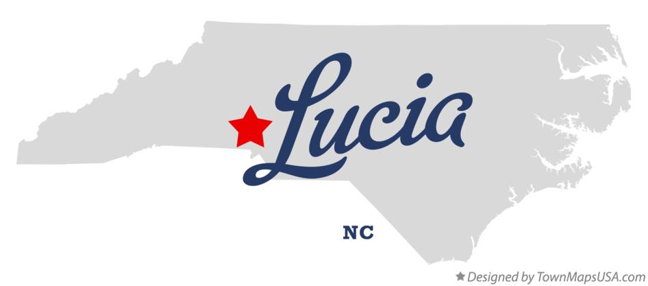 Map of Lucia North Carolina NC