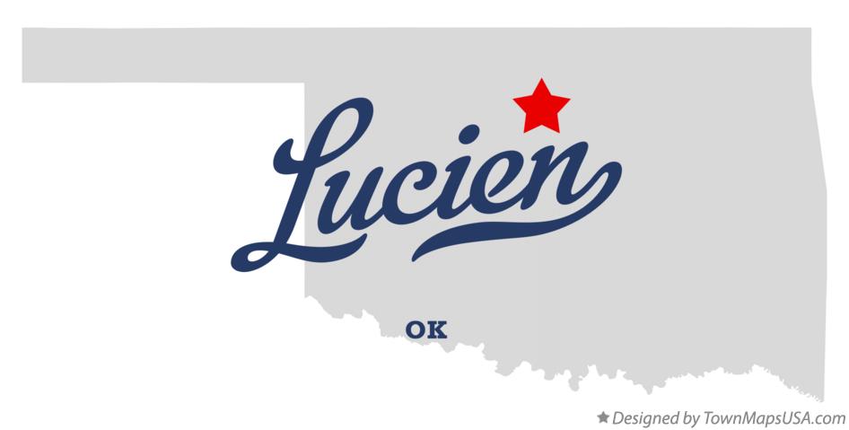 Map of Lucien Oklahoma OK