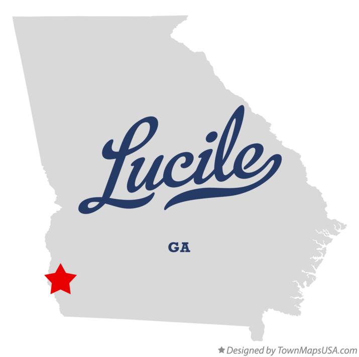 Map of Lucile Georgia GA