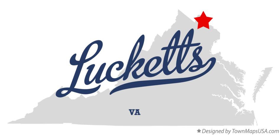 Map of Lucketts Virginia VA