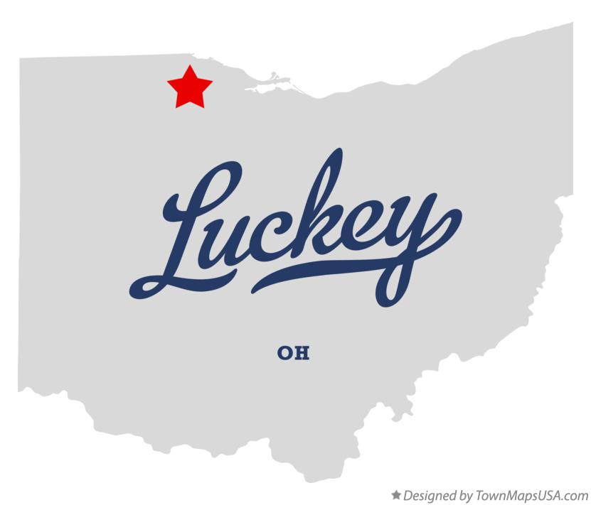 Map of Luckey Ohio OH