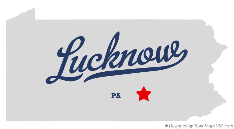 Map of Lucknow Pennsylvania PA