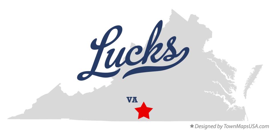 Map of Lucks Virginia VA