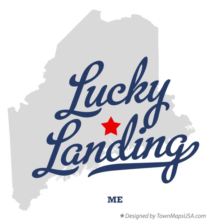 Map of Lucky Landing Maine ME