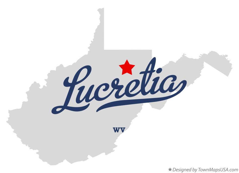 Map of Lucretia West Virginia WV
