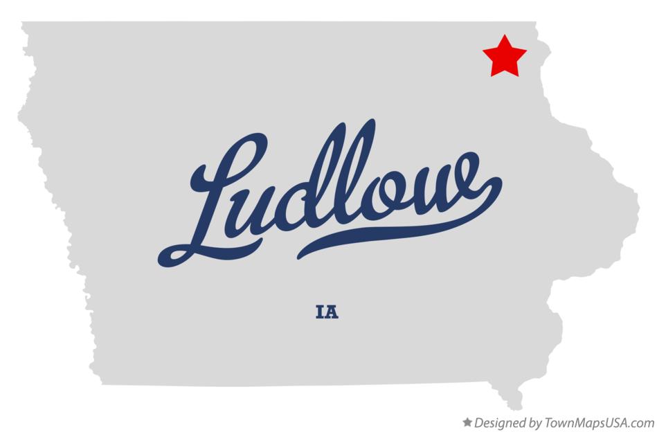Map of Ludlow Iowa IA