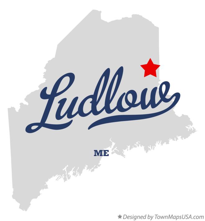 Map of Ludlow Maine ME