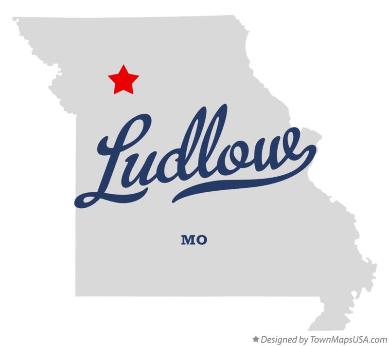 Map of Ludlow Missouri MO